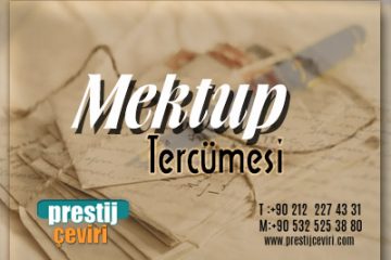 Mektup tercümesi